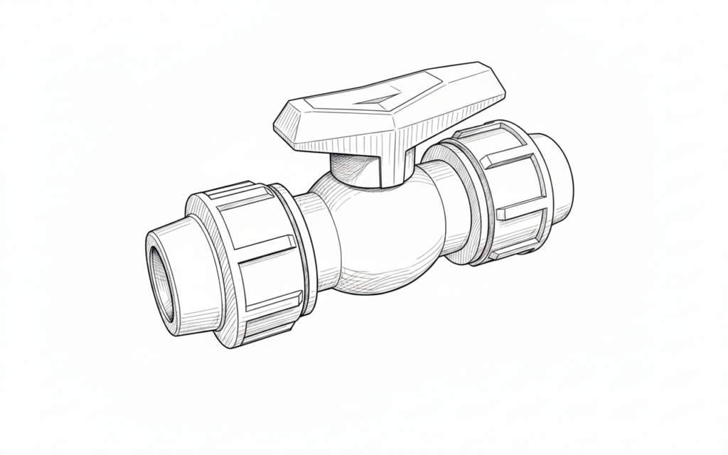 MDPE Ball Valve Fitting for product selection