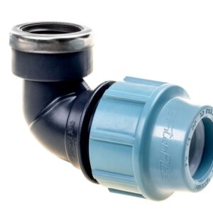 90 degree compression x female threaded elbow for MDPE pipe