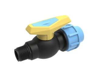 SantehPlast MDPE Compression x Male Threaded Adaptor Ball Valve PN16